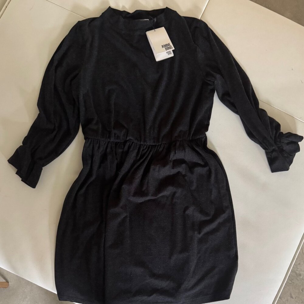 Brand New w Tags Anine Bing Charcoal Grey Dress